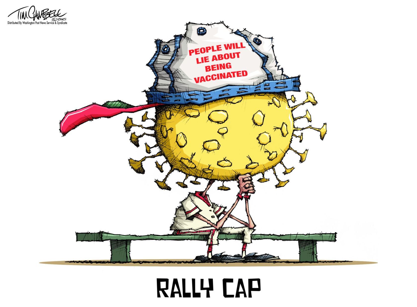 Tim Campbell cartoon
